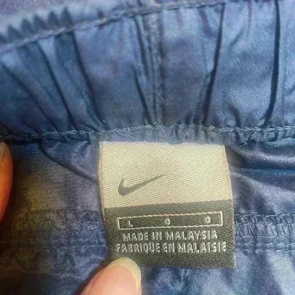 Men’s Nike Navy nylon pants with adj elastic waistband pockets size Large - Picture 12 of 16